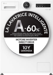 LG - Lavatrice AI DD F4X9009TWCE 9 Kg Classe A