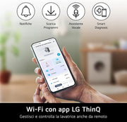 LG - Lavatrice AI DD F4X9009TWCE 9 Kg Classe A
