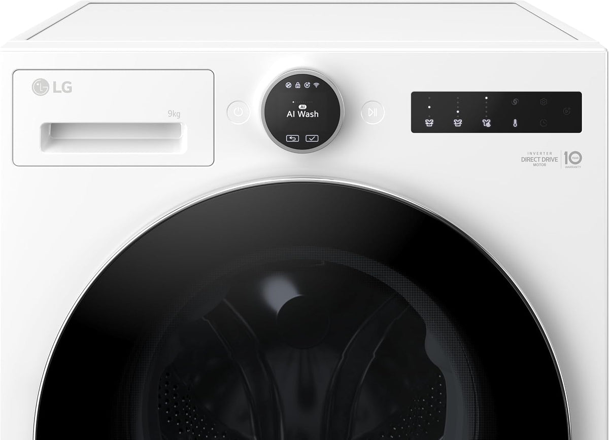 LG - Lavatrice AI DD F4X9009TWCE 9 Kg Classe A